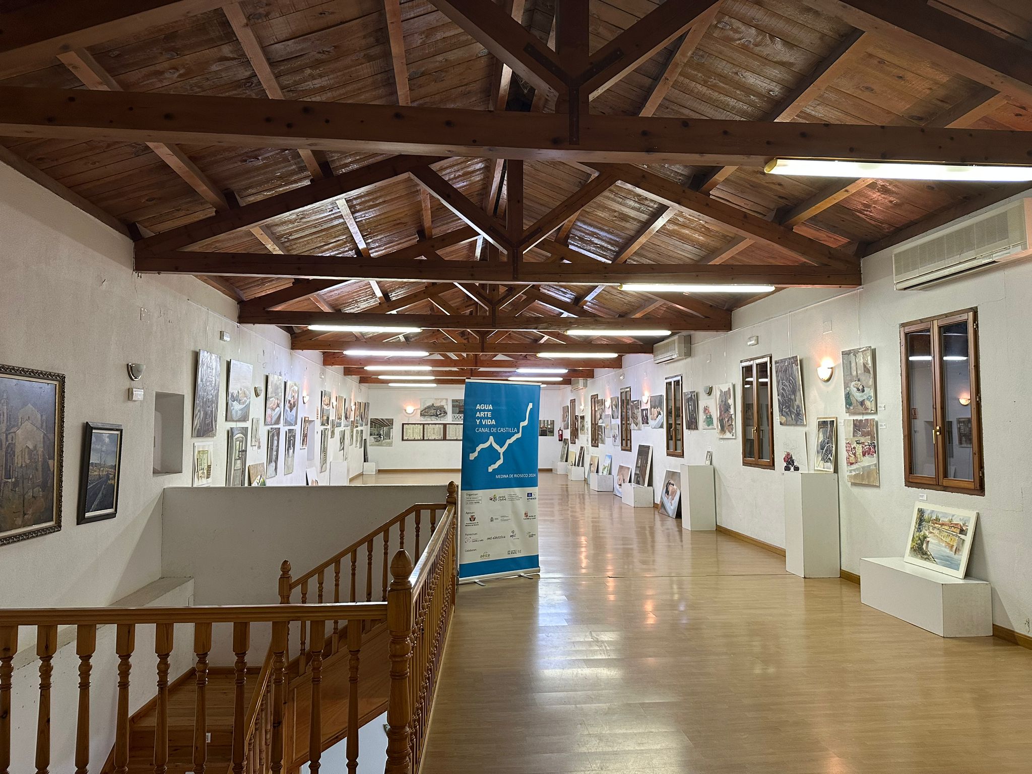 Melgar de Fernamental inauguró La Exposición Itinerante por El Canal De Castilla de los 55 Artistas Seleccionados por los Maestros Antonio López, Mezquita Y Abbad