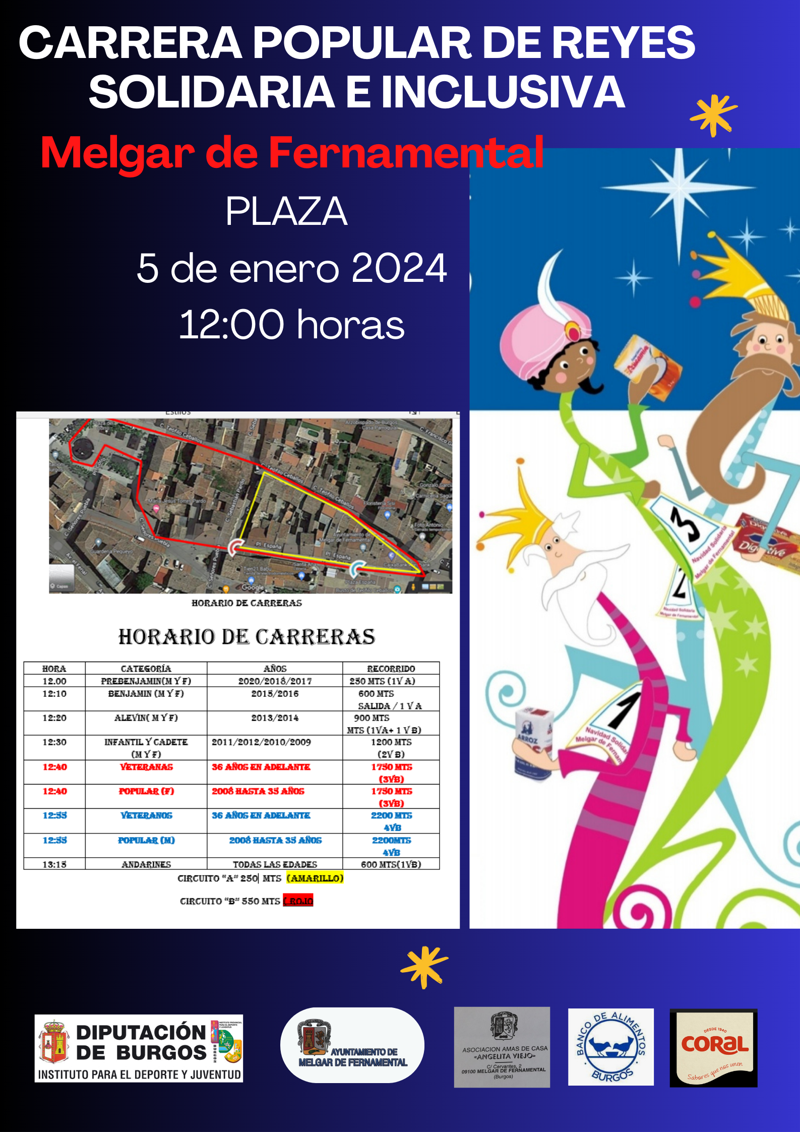 Carrera Popular de Reyes Solidaria e Inclusiva