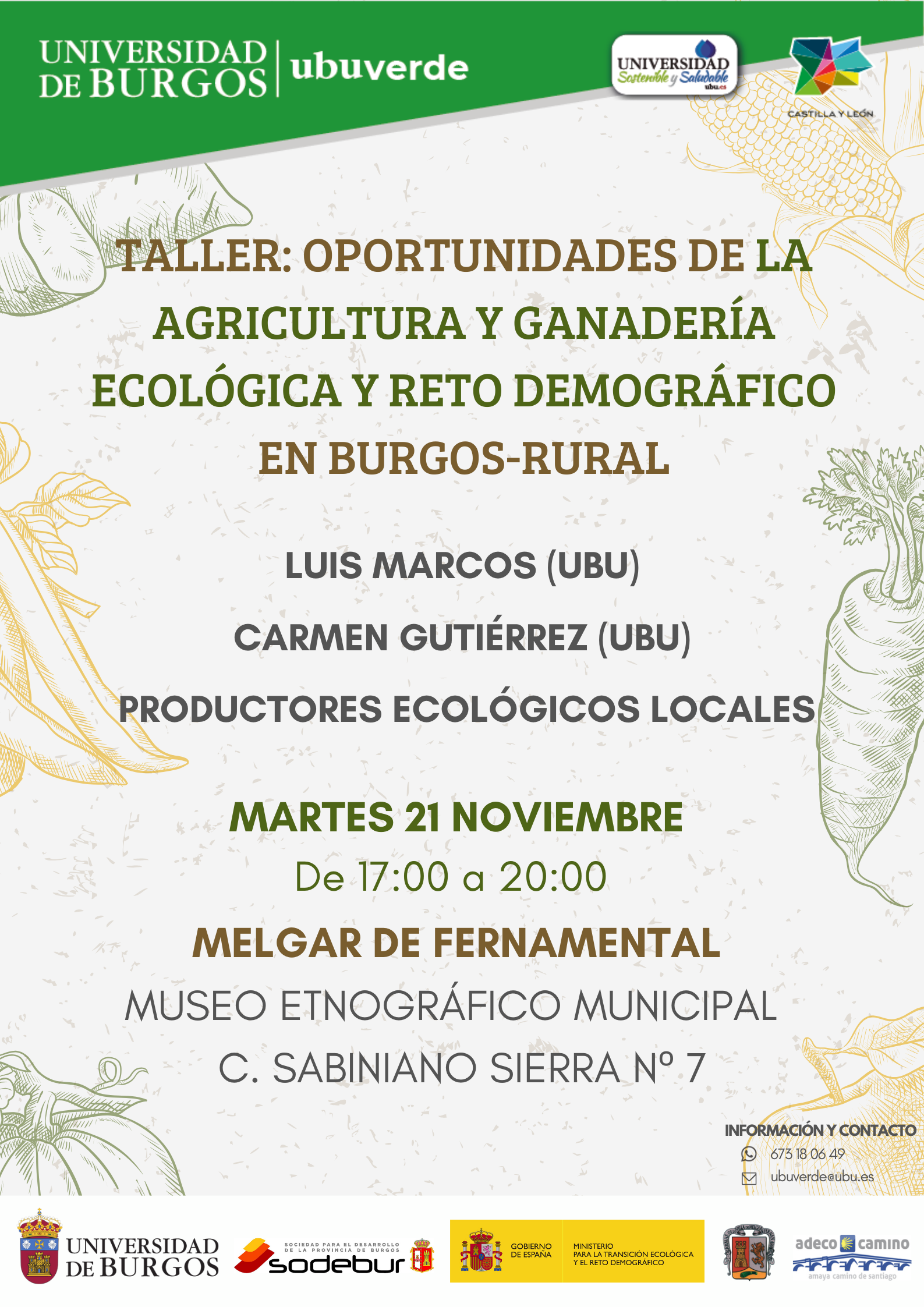 Taller: Oportunidades de la Agricultura y Ganadería Ecológica y Reto Demográfico en Burgos-Rural