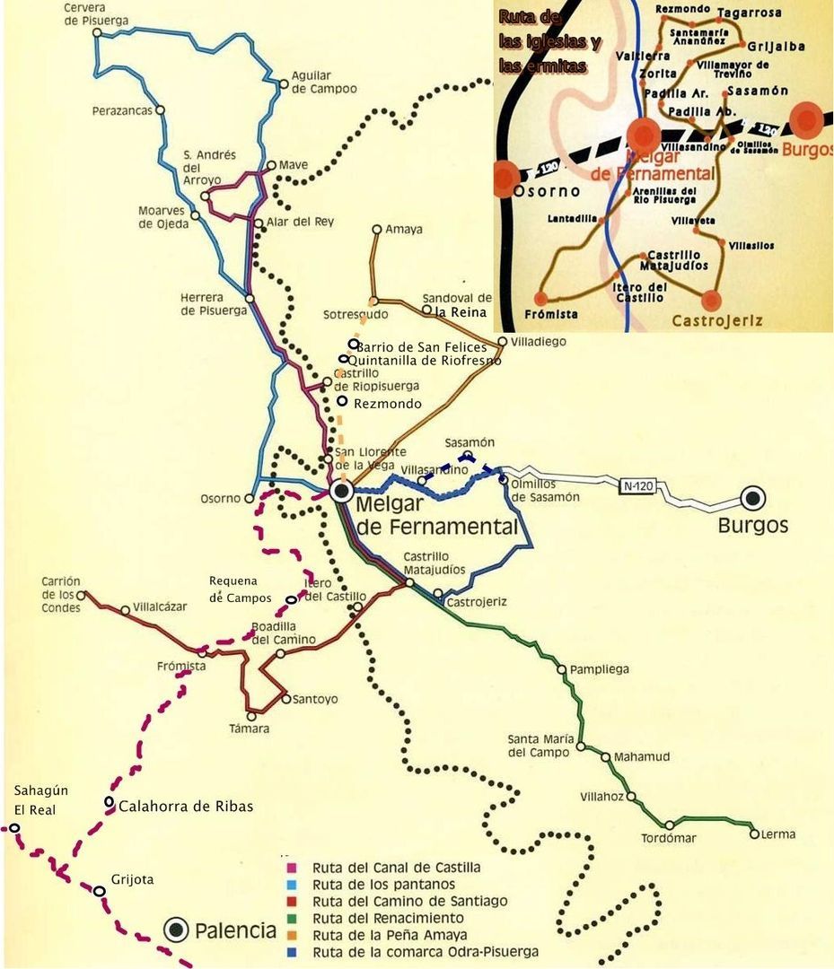 Ruta de la comarca Odra- Pisuerga